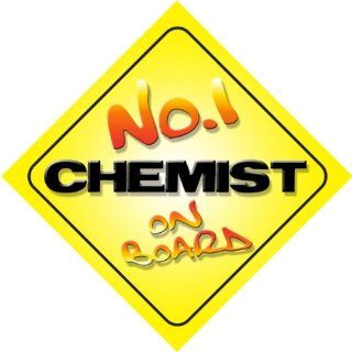 No.1 Chemist on Board Novelty Car Sign New Job / Promotion / Novelty Gift / Present : Child Safety Car Seat Accessories : Baby