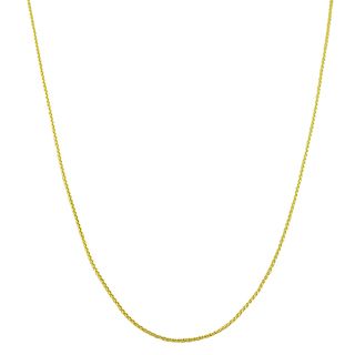 Fremada 10k Yellow Gold Round Wheat Chain (16 24 inch) Fremada Gold Necklaces