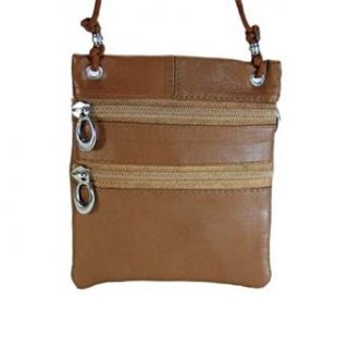 100% Genuine Leather Snap Close Change Purse Tan #510 at  Womens Clothing store: Coin Purses