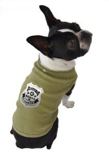 Ruff Ruff and Meow Dog Tank Top, Proud to Serve, Green, Extra Large : Pet Dresses : Pet Supplies