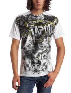 TapouT Men's Die Proud Tee, White, Large: Clothing