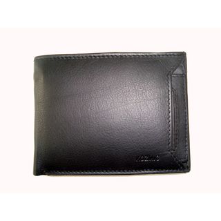Kozmic Brand Men's Black Leather Bi fold Wallet Kozmic Other Travel Accessories
