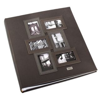 Kleer Vu Black Leatherette 3D Collage Bookbound 400 Photo Memo Page 4 x 6 Album Photo Albums