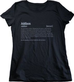 ADDISON IS AN AWESOME CHICK T shirt for Cool Girls Named Addison Ladies' T shirt: Clothing