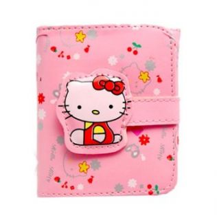 Hello Kitty Print Pink Wallet: Clothing