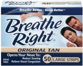 Breathe Right Tan Nasal Strips   Large, 50 count: Health & Personal Care