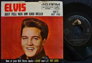 Just Tell Her Jim Said Hello / She's Not You; w/ picture sleeve: Music