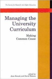 Managing the University Curriculum (Society for Research into Higher Education): Jean Bocock: 9780335193394: Books