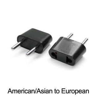 Ckitze EU 12PK American to European Outlet Plug Adapter   12 Pack Electronics