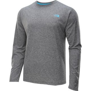 THE NORTH FACE Mens Reaxion Amp Long Sleeve T Shirt   Size: L, Heather Grey