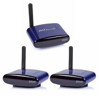 SainSonic SS 530 5.8GHz Wireless AV Sender Transmitter 2 Receivers IR Remote Audio Video *Blue*: Electronics