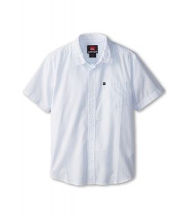 Quiksilver Kids Barracuda Cay S/S Button Down Boys Short Sleeve Button Up (White)
