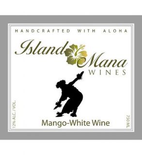 Island Mana Hawaiian Tropical Mango Wine   Demi Sec 750ml: Wine