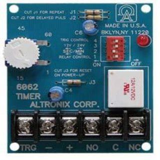 Altronix 6062 Multi Function Timer   12VDC or 24VDC operation, SPDT contacts rated @ 8 amp/115VAC, 1 sec. to 60 min. adjustable timing range. One seco Camera & Photo