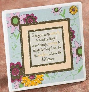Serenity Prayer Porcelain Desk Plaque   Decorative Plaques