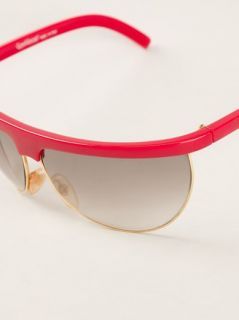 Gianni Versace Vintage Contrast Trim Sunglasses