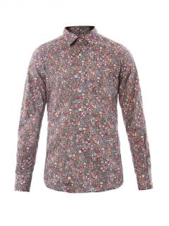 Kurt floral print cotton shirt  Glanshirt