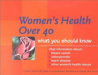 Women's Health Over 40: What You Should Know: 9780632045372: Medicine & Health Science Books @