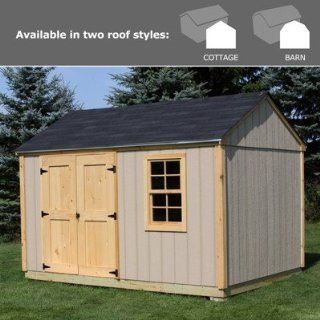 Quality Outdoor Structures 8' X 12' Smart Panel Siding Shed with Delivery and Installation : Storage Sheds : Patio, Lawn & Garden