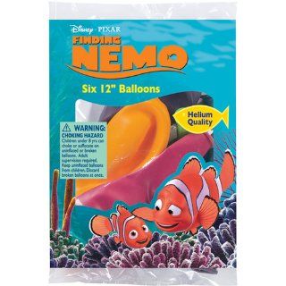 Finding Nemo Printed 12in Latex Balloons 6ct: Toys & Games