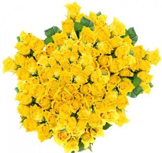 Flower Delivery   Over 100 Yellow Mini Roses From Spring in the Air Luxury Roses : Fresh Cut Format Rose Flowers : Grocery & Gourmet Food