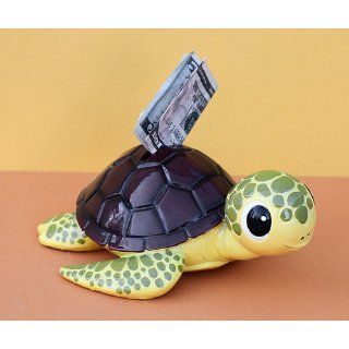 Bobble Head Sea Turtle Brown Shell Piggy Bank: Toys & Games