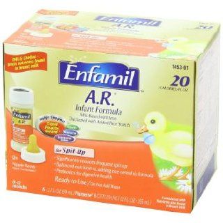Enfamil A.R. Nursette 20 Calorie Ready To Use   2 fl. oz.  6 Count (Pack of 8) (Packaging May Vary): Health & Personal Care