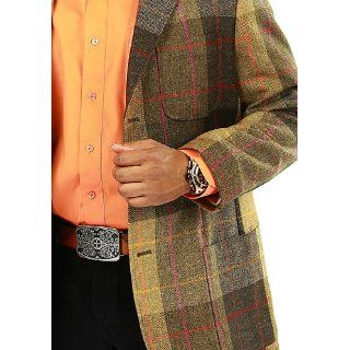 Biagio Men's 100% COTTON BURNT ORANGE Dress Shirt w/ Convertible Cuffs at  Mens Clothing store: Orange Shirt For Men