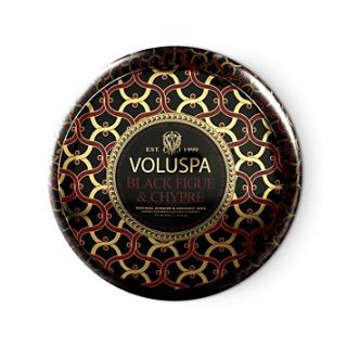 Voluspa Maison Noir "Black Figue & Chypre" 2 Wick Printed Tin Candle's