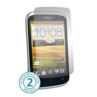 HTC Desire C Cell Phone High Quality Ultra Tough / UltraTough Clear Transparent Screen Shield Guard   INCLUDES 2 SCREEN PROTECTORS and APPLICATION GEL: Cell Phones & Accessories