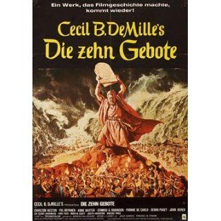 The Ten Commandments 1960 Original Germany A1 Movie Poster Cecil B. DeMille Charlton Heston: Charlton Heston, Yul Brynner, Anne Baxter, Edward G. Robinson: Entertainment Collectibles