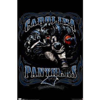 (22x34) Carolina Panthers (Mascot, Grinding It Out Since 1995) Sports Poster Print   Sports Fan Prints And Posters