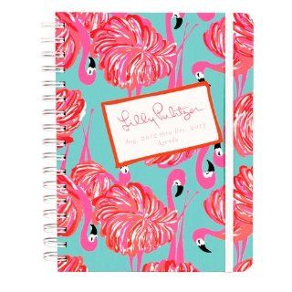 2012 2013 Lilly Pulitzer "GIMME SOME LEG " Large Agenda w/ Flamingo / 17 Month Datebook Planner : Personal Organizers : Office Products