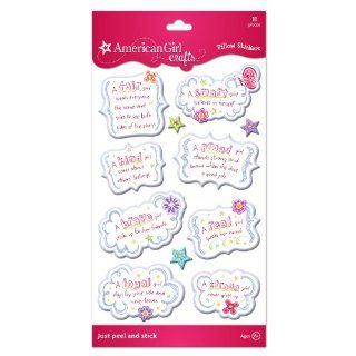 American Girl Crafts Girl Pillow Stickers, Quotes: Toys & Games