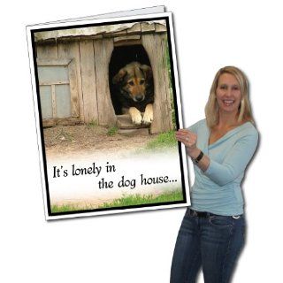 2'x3' Giant I'm Sorry Card / Giant Apology (Dog House) Card W/Envelope: Health & Personal Care