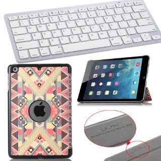 Pandamimi ULAK(TM) Bluetooth Keyboard+PU Leather Case Cover with Auto Sleep/wake Function for Apple iPad Mini 7.9 inch & iPad Mini with retina and Screen Protector  Keyboard can NOT be stored in the case (B / O / L / D): Computers & Accessories