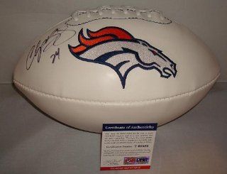 Champ Bailey Signed Denver Broncos Logo Football! PSA/DNA Authentic at 's Sports Collectibles Store