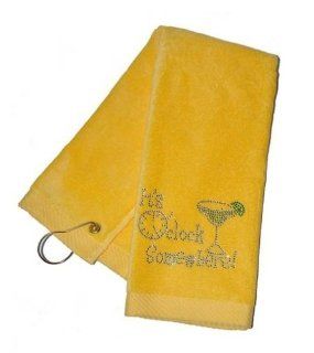 Its 5 o'clock somewhere Embroidered Golf Towel : Sporting Goods : Sports & Outdoors