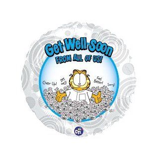 Get Well Soon 18" Garfield From All Of Us Sympathy Mylar Foil Balloon: Everything Else