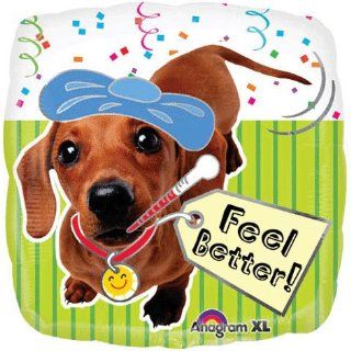 Get Well Soon / Feel Better Puppy Foil Balloon 18": Everything Else