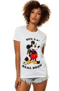 Kill Brand Women's See Ya Real Soon Tee Small White at  Womens Clothing store: Fashion T Shirts