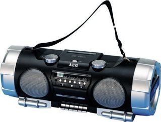 AEG SRR 4317 CD/MP3 Radio (MP3 Line In Adapter Kabel, 4 Breitband Lautsprecher) schwarz: Audio & HiFi