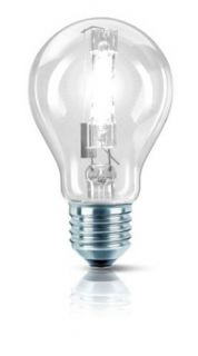 Philips 25226225 EcoClassic 30 E27 A60 Brilliantes Halogenlicht 105W in Glhlampenform, klar: Beleuchtung