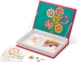 Janod 02838   Magnetbuch gro   Blumen Mosaik, 113 Magnete und 5 Karten: Spielzeug