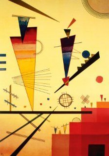 Kunstdruck 'Frhliche Struktur', von Wassily Kandinsky, Gre: 70 x 100 cm: Küche & Haushalt