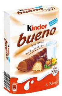 Kinder Bueno 6 Riegel, 9er Pack (9 x 129 g Packung): Lebensmittel & Getrnke