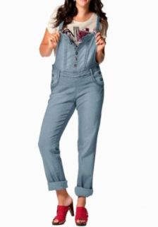 Amy Jones Damen Hose Jeans Overall Blau Gre 104 (52): Bekleidung