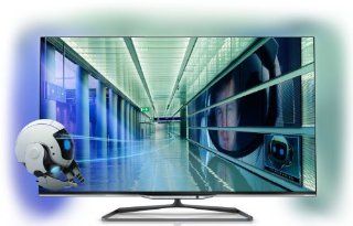Philips 42PFL7008K/12 107 cm (42 Zoll) Ambilight 3D LED Backlight Fernseher, EEK A+ (Full HD, 700Hz PMR, DVB T/C/S, CI+, WLAN, Smart TV, HbbTV) schwarz: Heimkino, TV & Video