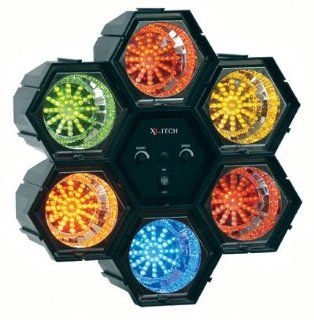 X4 Tech Disco Dream 6 LED Lichtorgel mit 6 Farben: Musikinstrumente