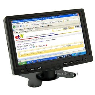 Touchscreen 7" LCD Monitor mit VGA AV Einbaurahmen KFZ: Computer & Zubehr